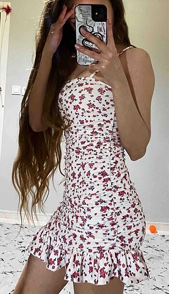 Trendyol & Milla Yazlık midi boy çiçekli elbise