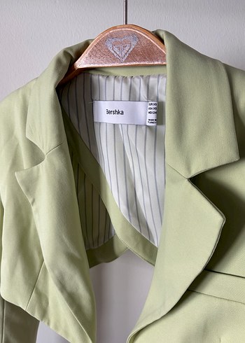 Yeşil Kemerli Midi Kadın Ceket - Görsel 2