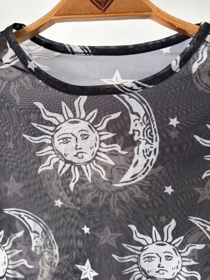 Uzun Kollu Siyah Bohem Dantel Bluz - Görsel 2