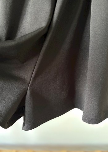 Siyah Uzun Kollu Tulum Elbise ,Kuşaklı - Görsel 4