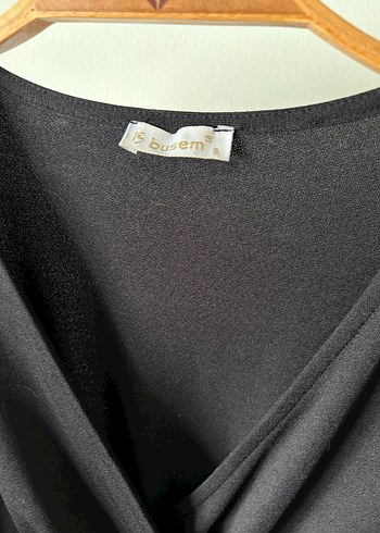 Siyah Uzun Kollu Tulum Elbise ,Kuşaklı - Görsel 6