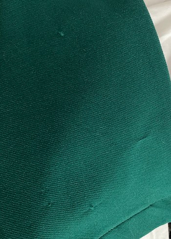 Düğmeli Turkuaz Midi Kadın Blazer - Görsel 3