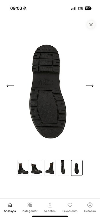 Fendi Siyah bot