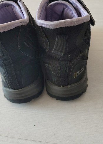 31 Beden Kız Çocuk Siyah Lila outdoor suya dayananıklı bot