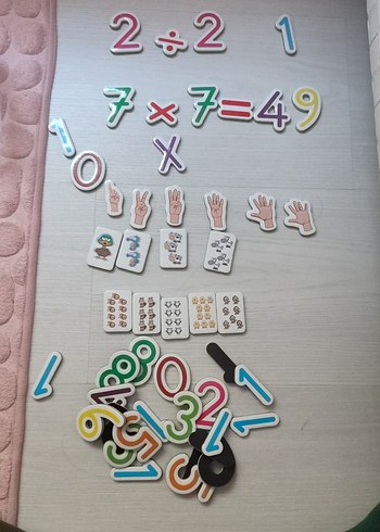 Renkli Manyetik Matematik Sayı Seti