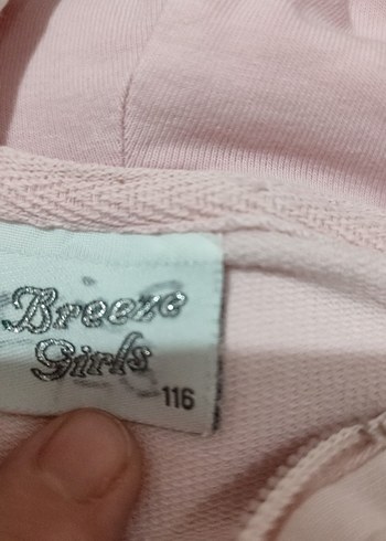 7 Yaş Beden pembe Renk sweatshirt ve kapşonlü sweatshirt