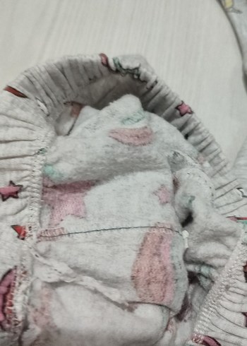 10 Yaş Beden gri Renk Gri Mini Unicorn Desenli Kolsuz Elbise ve kışlık eşofman