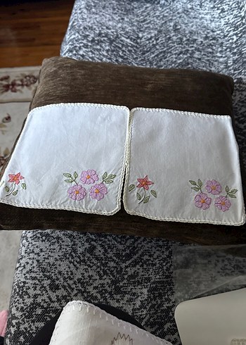 Nakışlı El Yapımı   Kahve sunumPeçeteleri - Görsel 3
