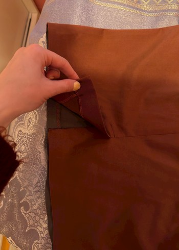 Uzun dar kemerli elbise - Görsel 4