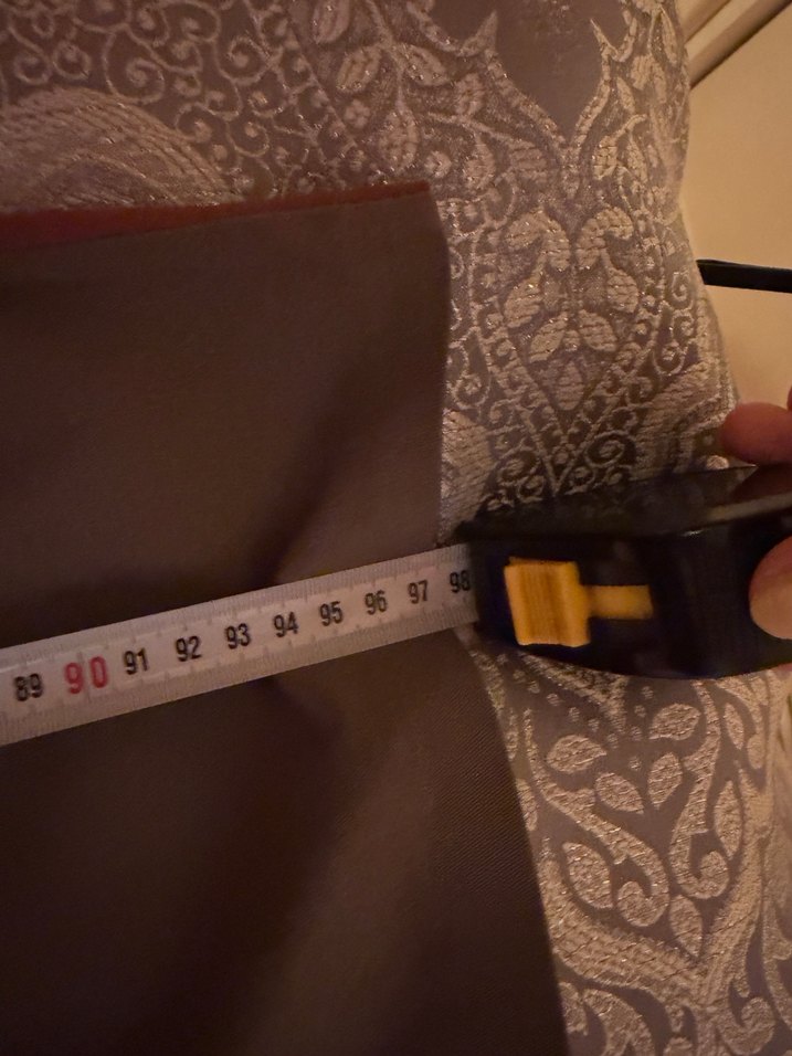 Uzun dar kemerli elbise - Görsel 5