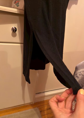 Colins Siyah Triko Uzun Elbise - Görsel 2