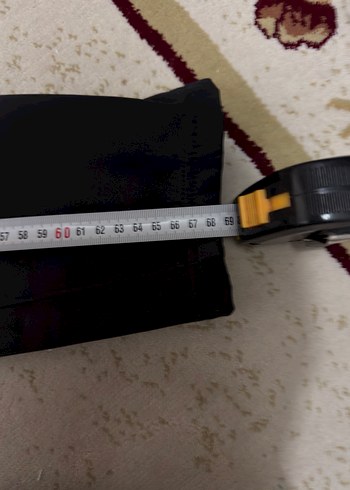 Beli lastikli lacivert penye etek - Görsel 4