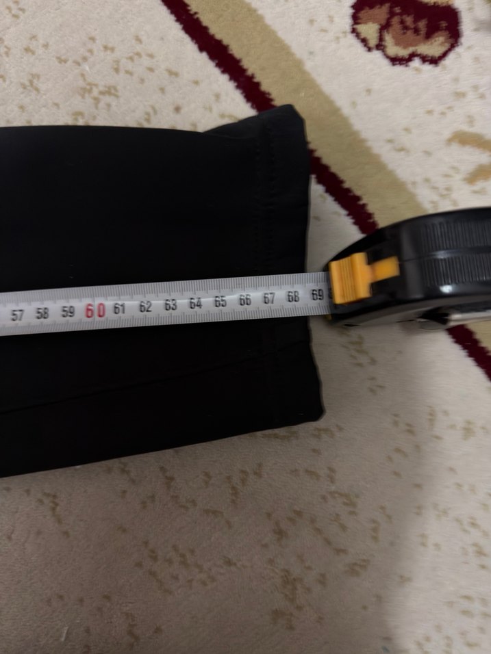 Beli lastikli lacivert penye etek - Görsel 4