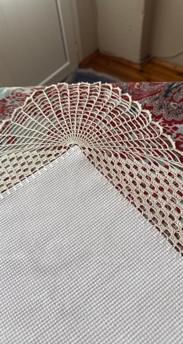 El Yapımı Dantel Örtü - Görsel 2