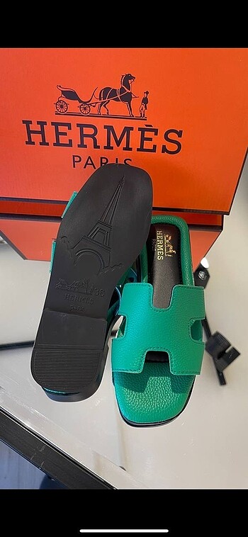Hermes Hermes yeşil terlik