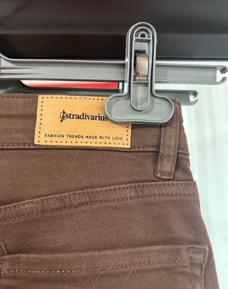 Stradivarıus Kahverengi Kot Pantolon - Görsel 3