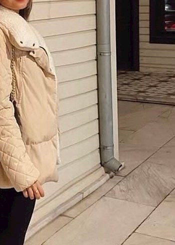 Koton markası Bej Kadın Midi Kışlık Sıcak Mont - Görsel 2