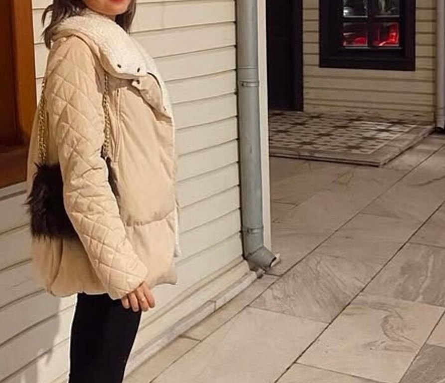 Koton markası Bej Kadın Midi Kışlık Sıcak Mont - Görsel 2