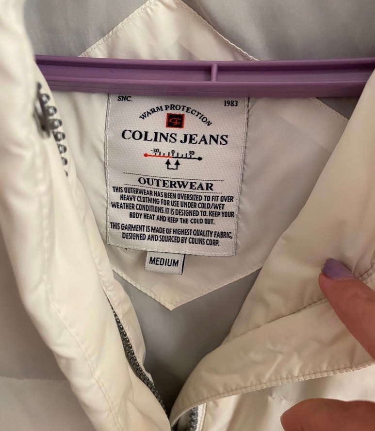 Colins markası beyaz mont - Görsel 2