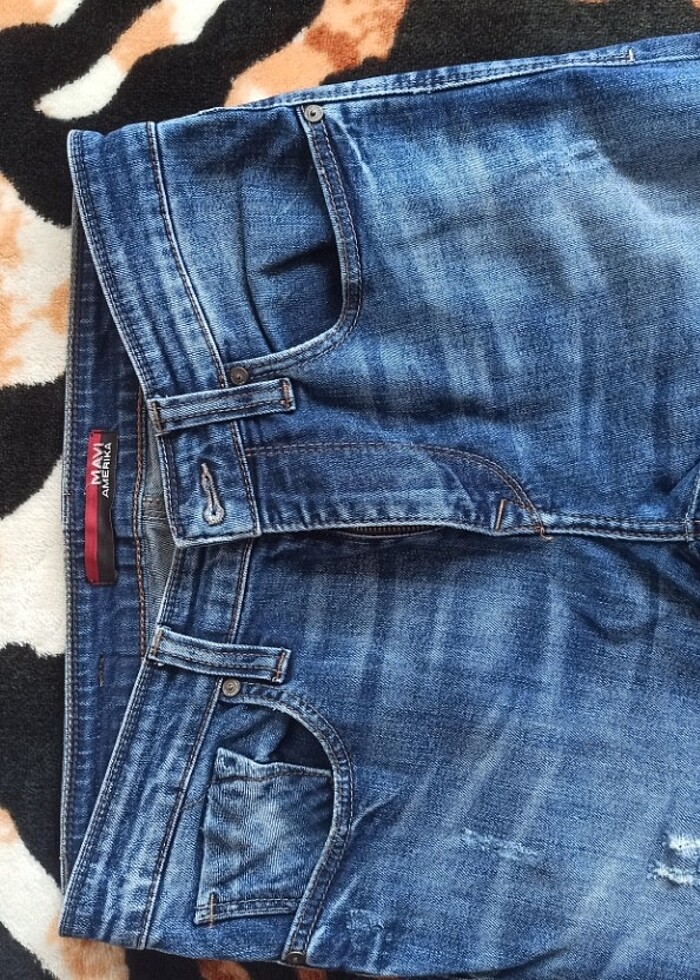 Mavi kot pantolon  - Görsel 3