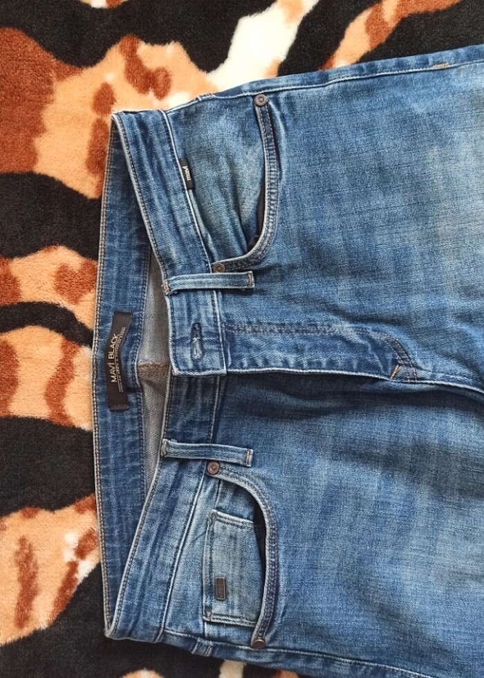 Mavi kot pantolon  - Görsel 3