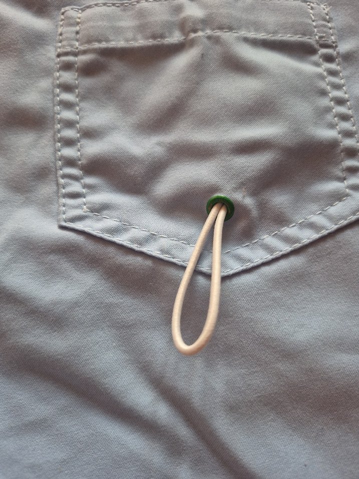 Düğmeli Mavi Mini Şort - Görsel 5