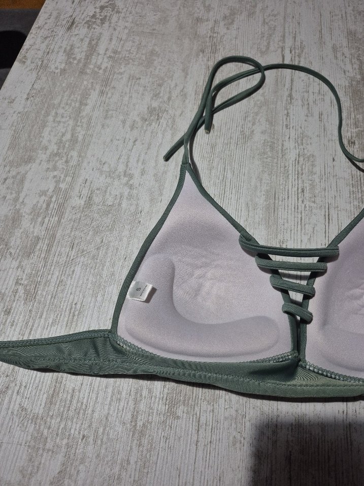 Yeşil Strappy Bikini Üstü - Görsel 2
