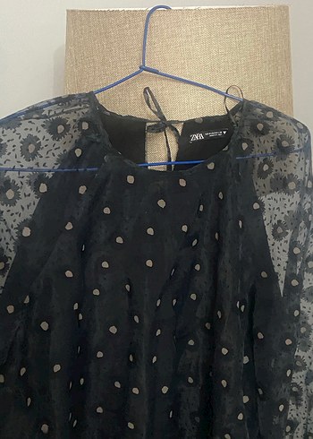 Nakışlı Siyah Midi Mini Elbise - Görsel 7