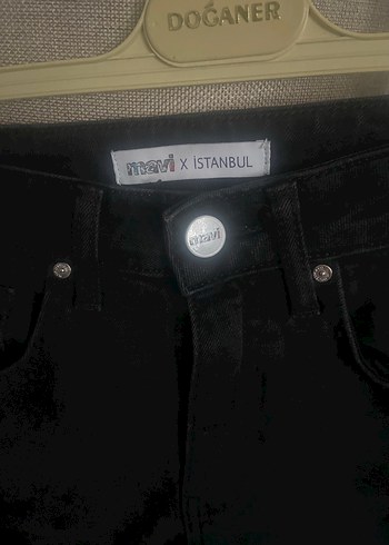 Siyah Regular Fit Kadın Denim Pantolon - Görsel 4