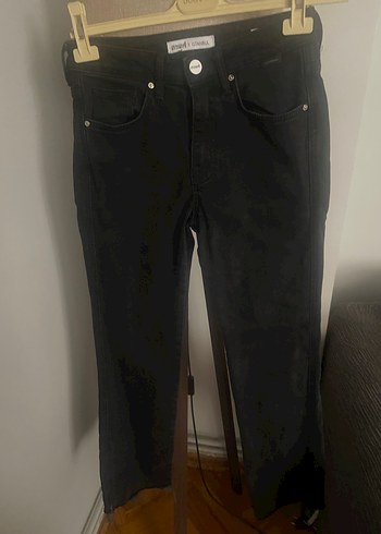 Siyah Regular Fit Kadın Denim Pantolon - Görsel 3