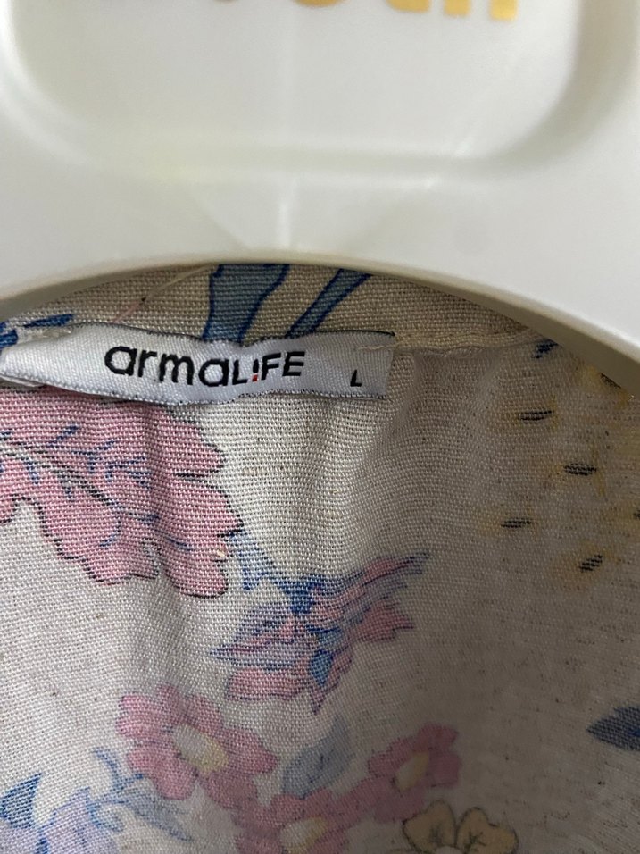 Çiçek Desenli Kısa Kollu Bohem gömlek - Görsel 4