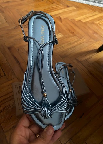 Mavi Rugan Kadın Dolgu Topuklu Sandalet - Görsel 7