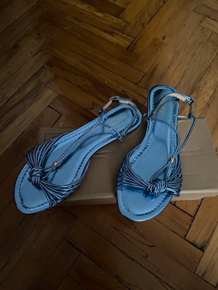 Mavi Rugan Kadın Dolgu Topuklu Sandalet - Görsel 4