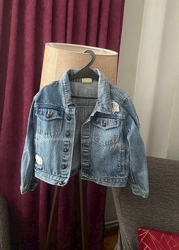 Düğmeli çocuk Ceketi kot - Görsel 2