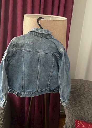 Düğmeli çocuk Ceketi kot - Görsel 5