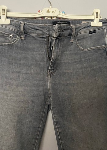 Gri Bol Kesim Kadın Denim Pantolon - Görsel 3