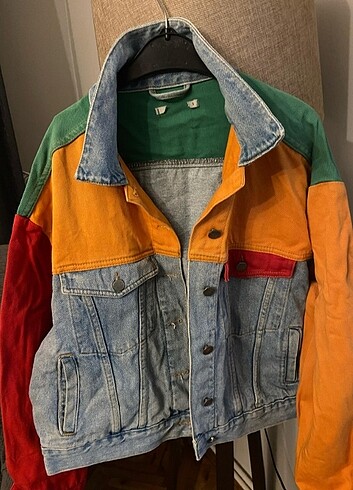 Diğer Renkli kot ceket