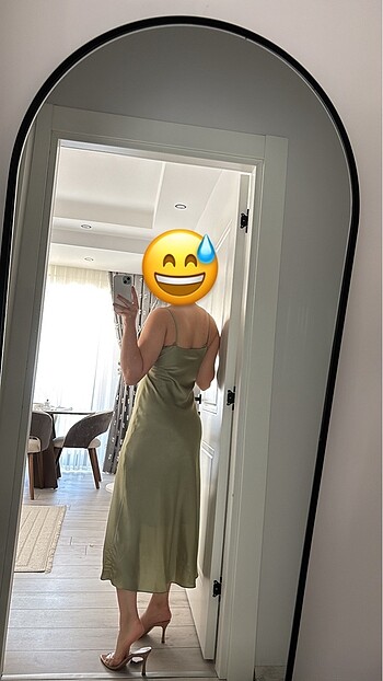 Diğer Astarlı saten elbise