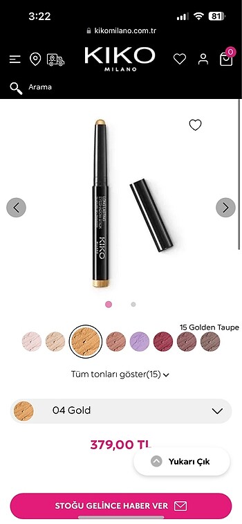 Kiko Kiko Eyeshadow Stick 04