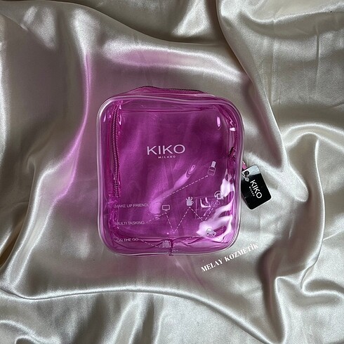 Kiko pembe makyaj çantası