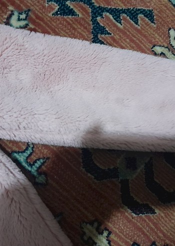 Pembe Peluş Kadın Kaban - Görsel 3