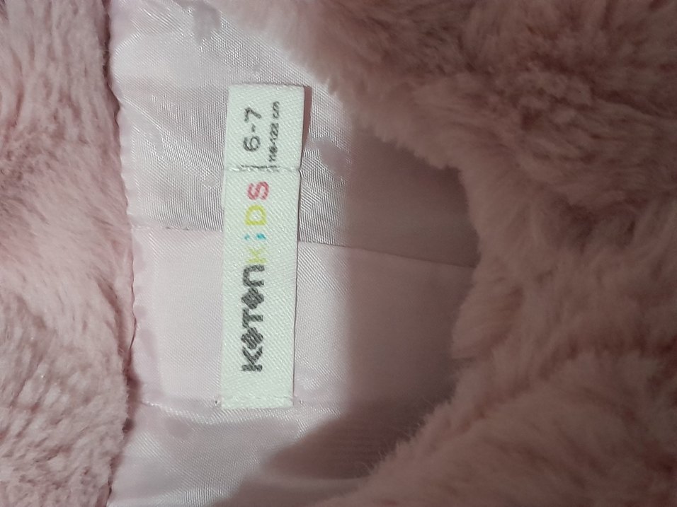 Pembe Peluş Kadın Kaban - Görsel 4