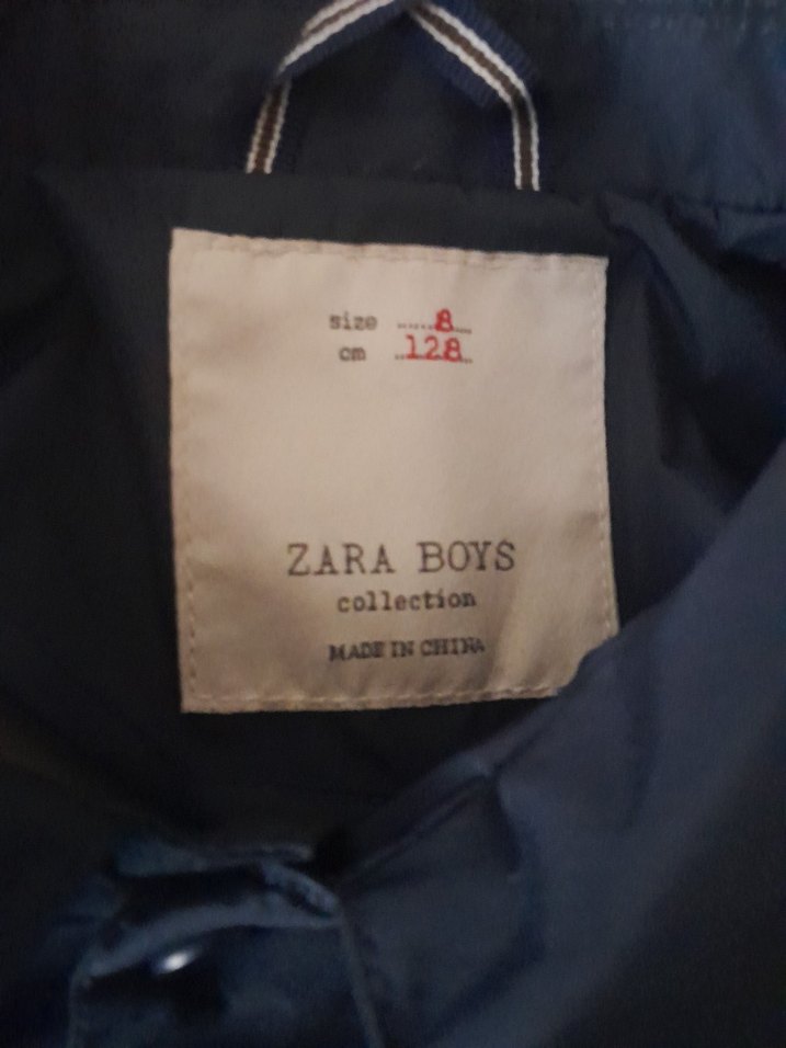 Erkek Lacivert Düğmeli Yağmurluk - Görsel 2