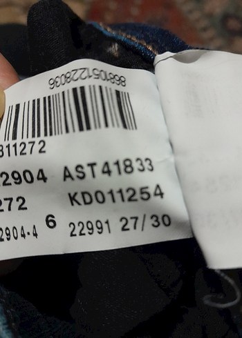27 Beden mavi Renk Kadın Mavi Dar Kesim Midi Kot Pantolon