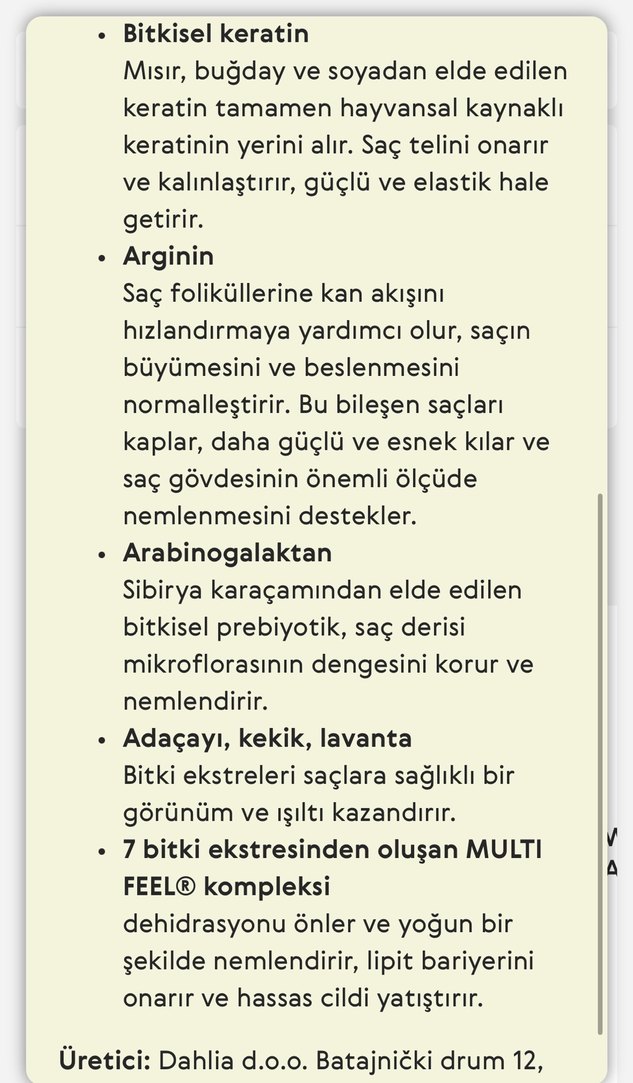 Hacim veren saç kremi - Görsel 3