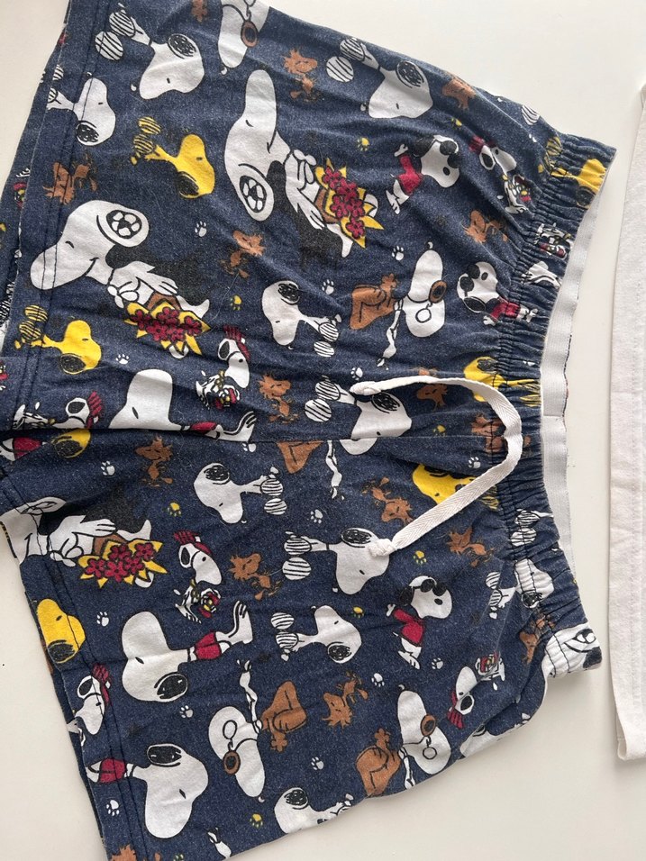 Renkli Desenli Kadın Şort Pijama Takımı - Görsel 2