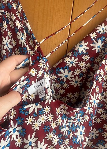 Çiçek Desenli Uzun Askılı Bohem Elbise - Görsel 7