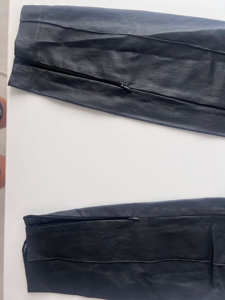 Siyah Deri Dar Kesim Midi Kadın Pantolon - Görsel 2