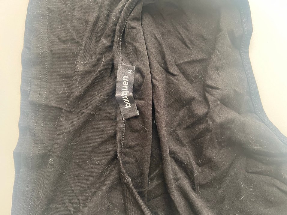 Siyah tek kollu dar bluz - Görsel 3