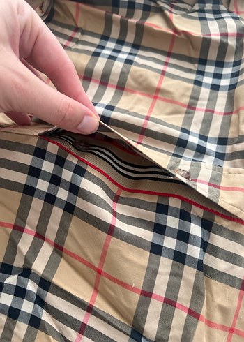 Düğmeli Kareli Kadın Gömlek Elbise - Görsel 7